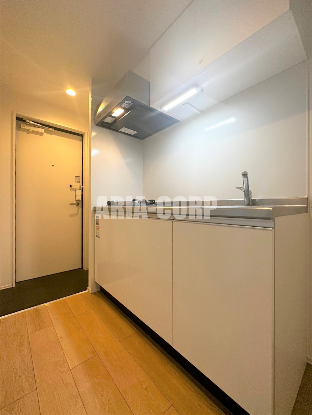 キッチン　2口ガスコンロ。システムキッチン搭載♪