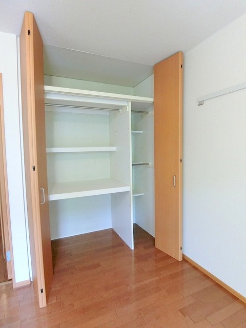 収納　奥行きもあり、整理のしやすい、たっぷり入るクローゼット♪