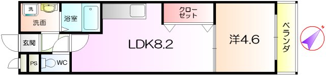 フジパレス堺大浜III番館の間取り写真
