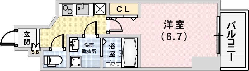 アドバンス神戸ラフィナートの間取り写真