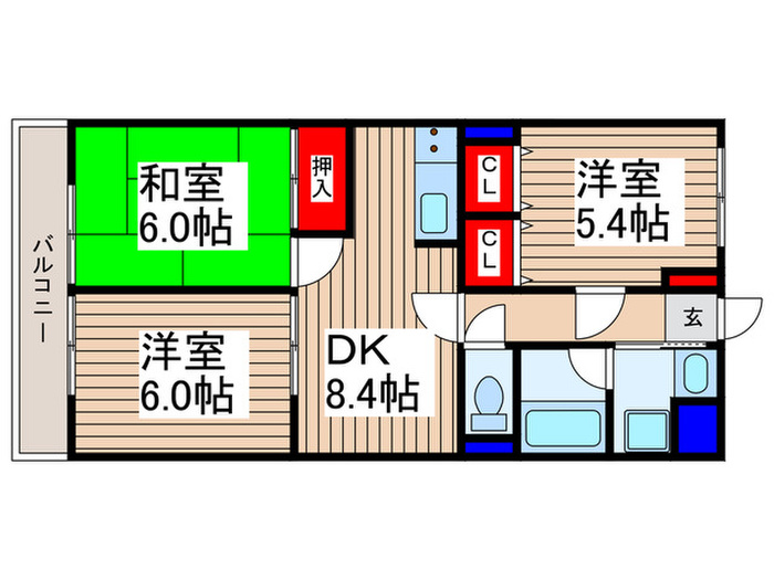 BONHEURの間取り写真