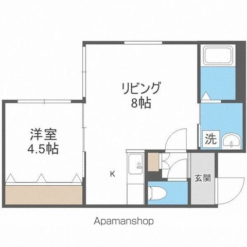 ＪＲ函館本線 苗穂駅 徒歩5分 5階建 築5年の間取り写真