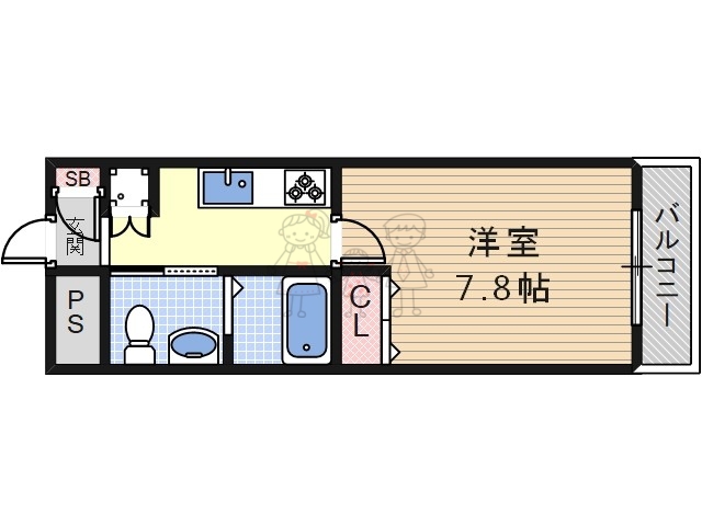 フォレスタ長居の間取り写真