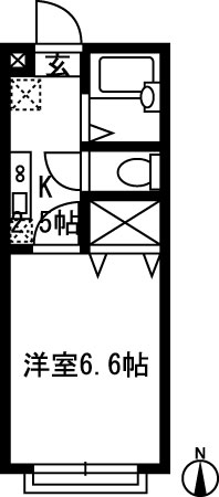 K2ハイツAの間取り