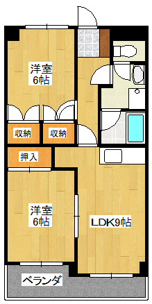 ヴァンヴェール赤坂の間取り