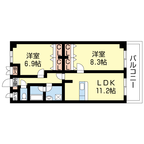 織花館の間取り