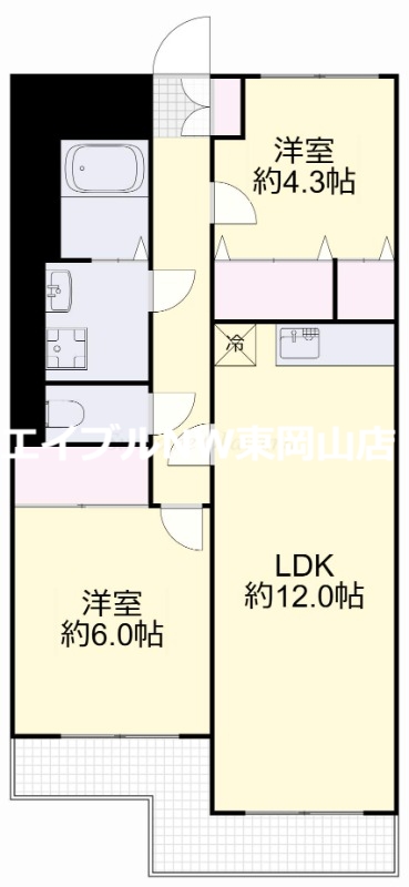 リエゾン原の間取り