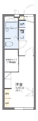 糸島市前原北のアパートの間取り