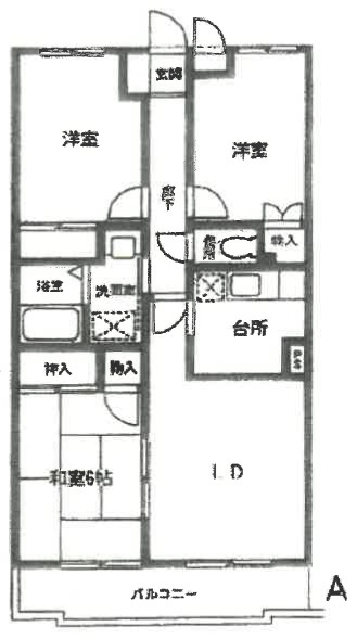 マリンヴュー検見川の間取り