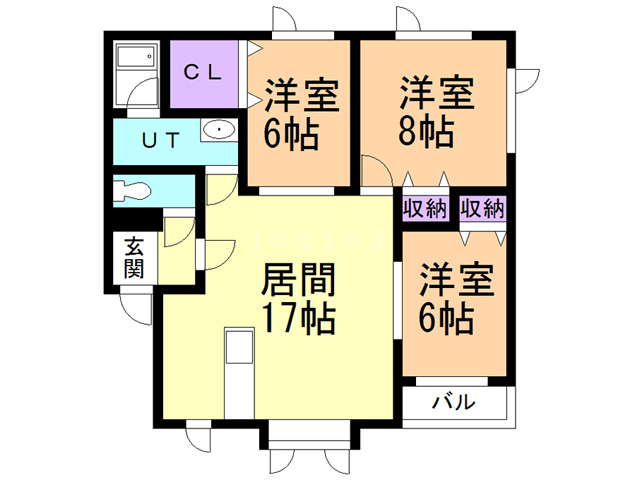 ウィステリアＢの間取り