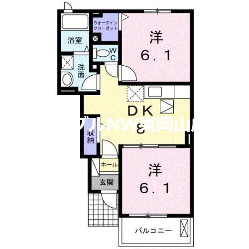 フォレスト　サイド横山Iの間取り