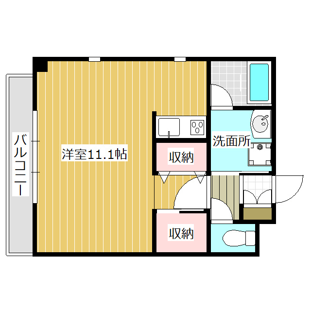 イーダッシュ本通・の間取り