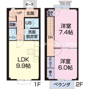 滋賀県栗東市中沢１（一戸建）の賃貸物件の間取り