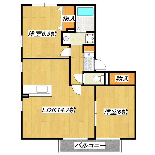 葛飾区鎌倉のアパートの間取り