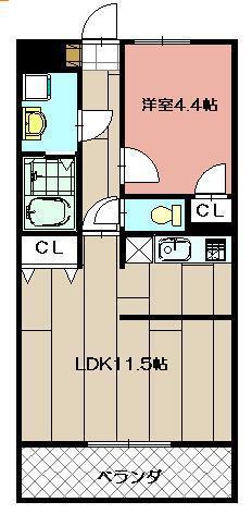 ＭＤＩカーサラヴァンダ黒崎の間取り