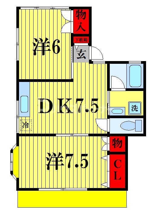 グリーンハイツ皆川の間取り