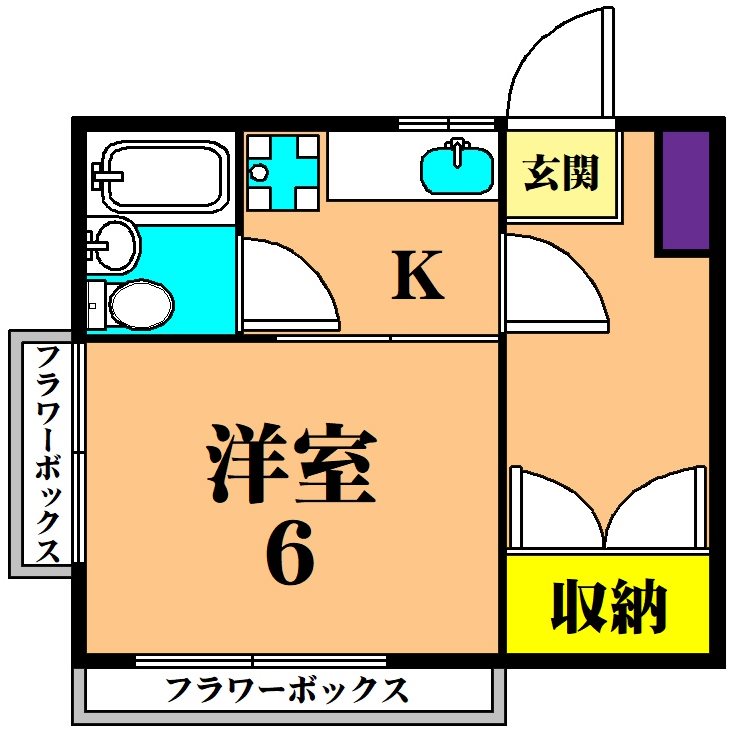 Kハイツの間取り