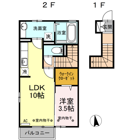 D-room本郷町の間取り