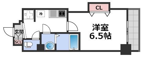 Luxe難波西Iの間取り