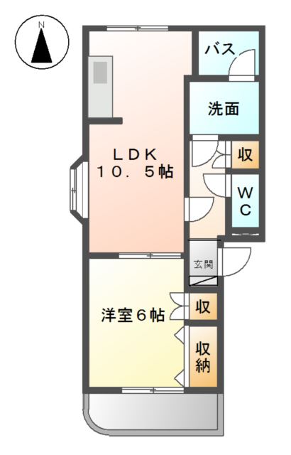 パラシオンＨの間取り