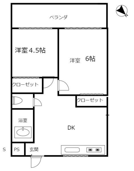 マンション西川端の間取り