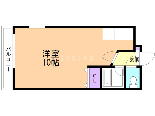 札幌市西区西町北のマンションの間取り