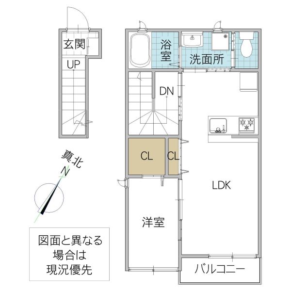 レーガベーネ袴塚の間取り