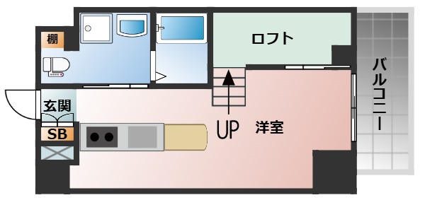 アイボリーポワント難波WESTの間取り