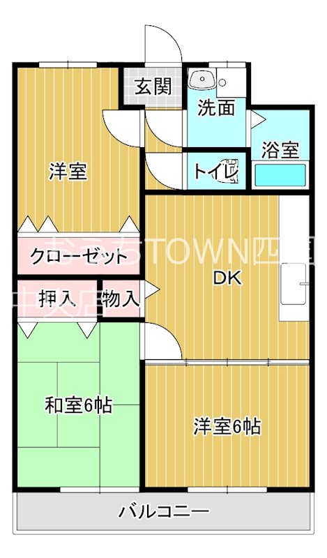 アーバン中之庄の間取り