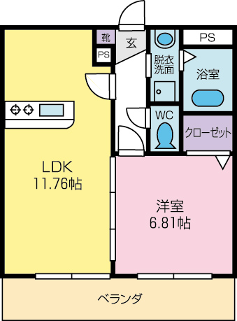 レザンガルテンの間取り