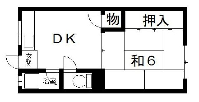 八尾市堤町のアパートの間取り