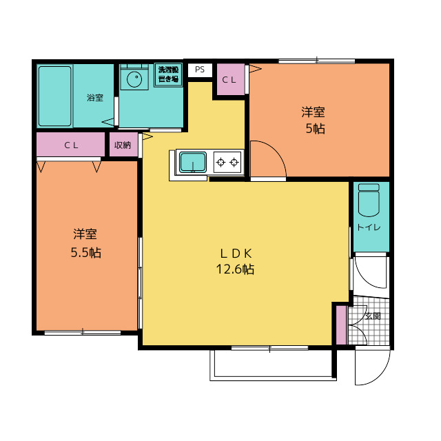 Ｅｎｃｏｒｅ北２７条の間取り