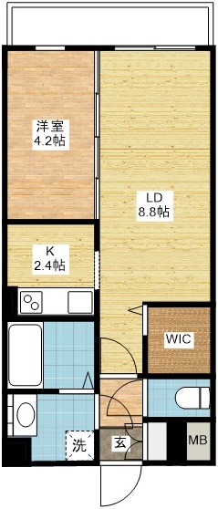 modern palazzo長大医学部前の間取り