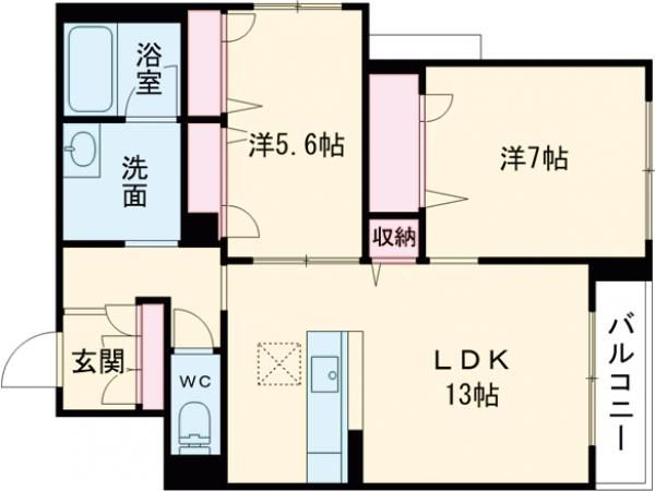 【シャーメゾン烏丸五条の間取り】