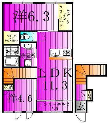 サンパークIの間取り