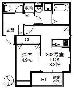 ポラリス久留米南の間取り