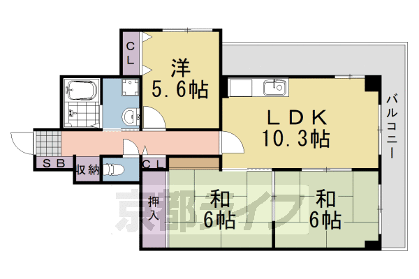 上桂エクセルハイツの間取り