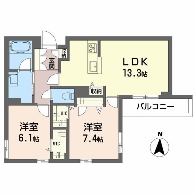 ベレオ東町の間取り