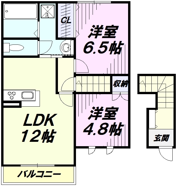 コンフォート・クラウディアAの間取り