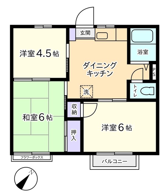 コーポ武蔵野の間取り