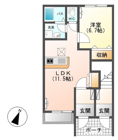 グランド　サンシャインの間取り