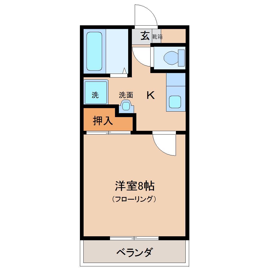 学園台コーポ Iの間取り