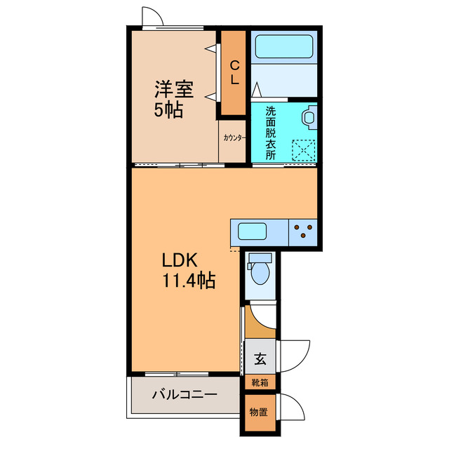 仮）東1南10新築APの間取り