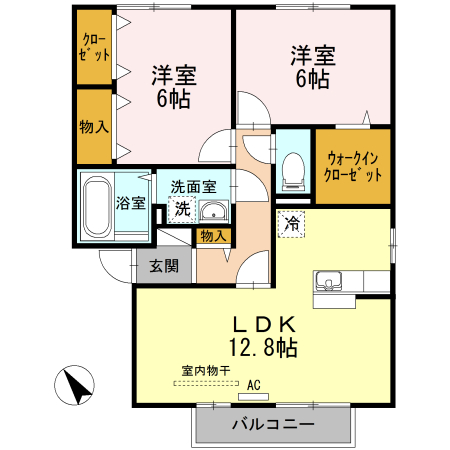 コンフォート不二の間取り