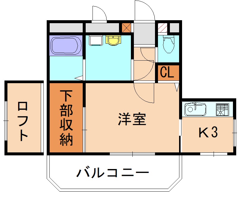 古賀市今の庄のマンションの間取り