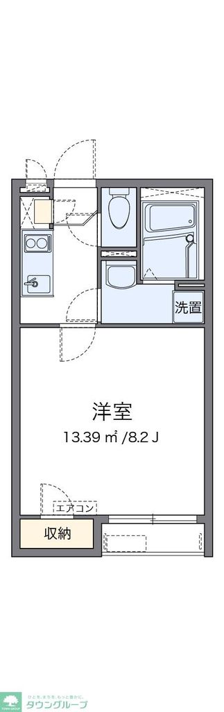 鴻巣市吹上富士見のアパートの間取り