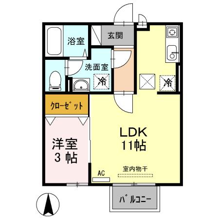 モナリエ東手城の間取り