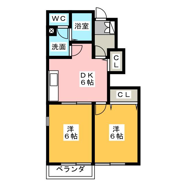 メゾンプリモディーネIIの間取り