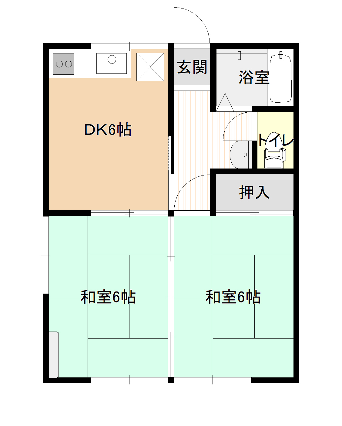 コーポMOMOB棟の間取り