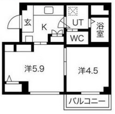 堺市堺区南安井町のマンションの間取り